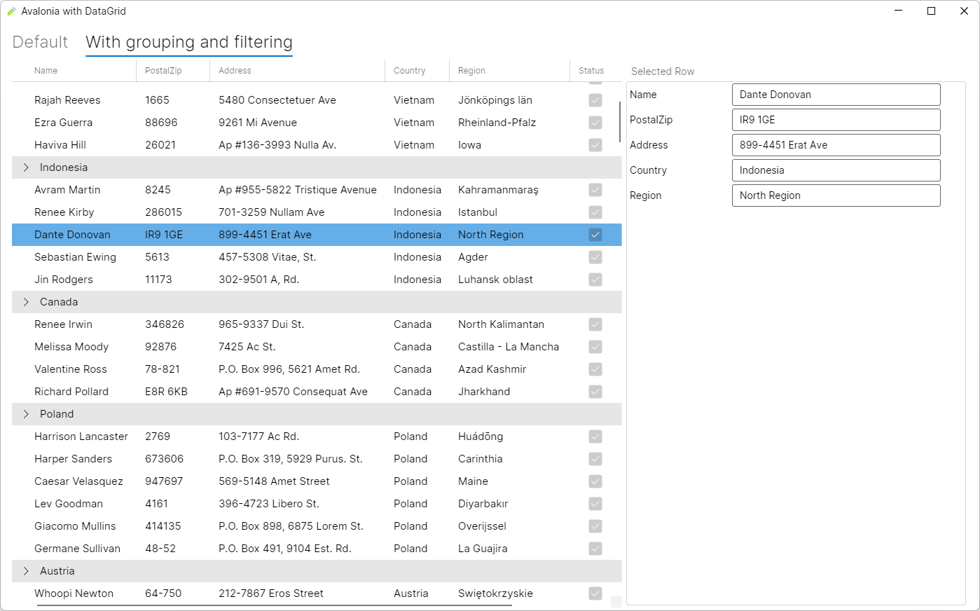 Avalonia Datagrid Header Styles In Html