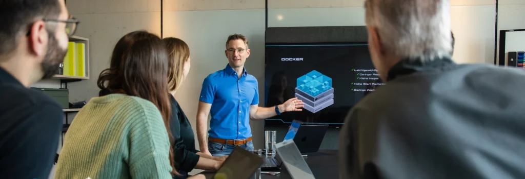 Szene aus einem Docker-Training